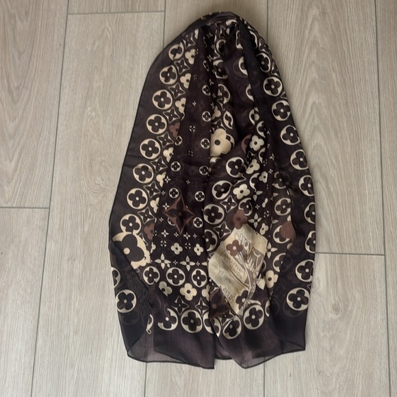 Louis Vuitton traveling requisite printed scarf - Picture 4 of 4
